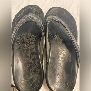 Olucai men’s sandals size 11 Paniolo rancher leather sandles